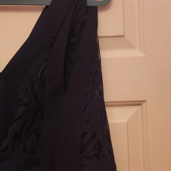 Lane Bryant SZ 18/20 Navy Cold Shoulder Dress - Picture 11 of 14